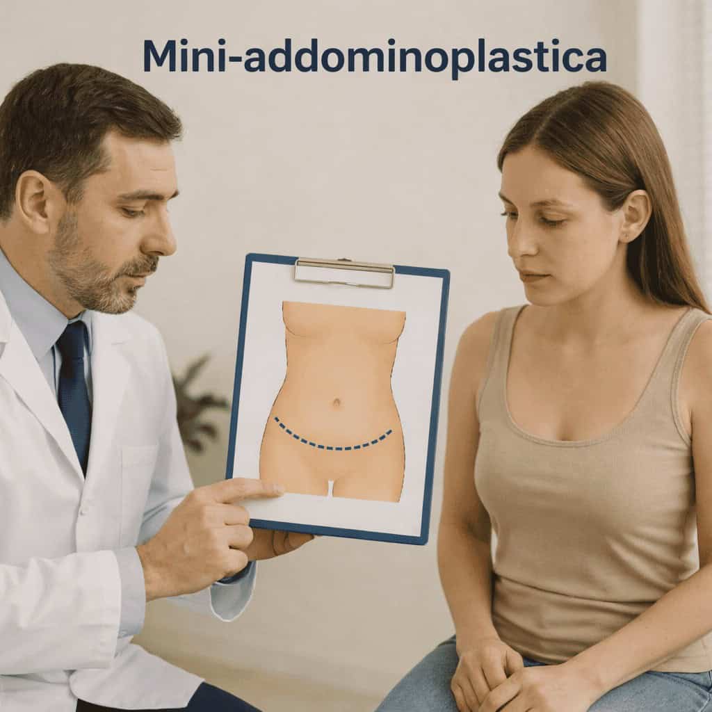 consulto per mini addominoplastica in Turchia con valutazione dell’area sotto l’ombelico presso clinica specializzata in chirurgia estetica addominale