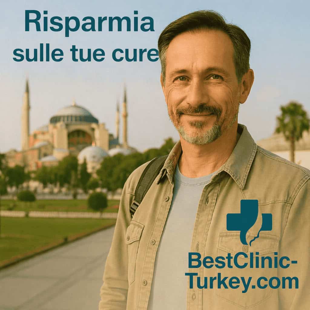 Paziente sorridente dopo trapianto capelli in Turchia: clinica specializzata a Istanbul per restauro della densità capillare