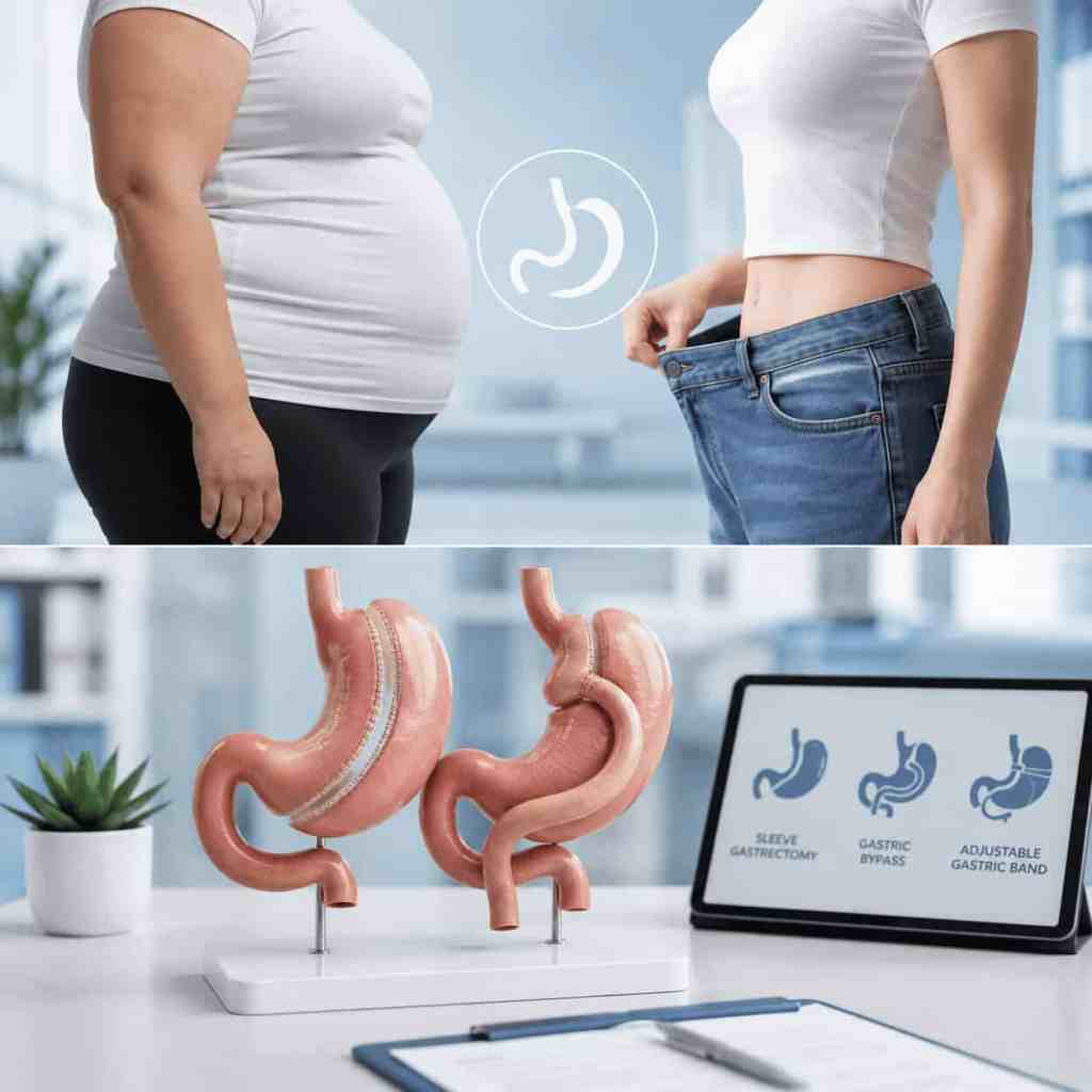 Chirurgie bariatrique : sleeve gastrectomie, bypass gastrique et perte de poids