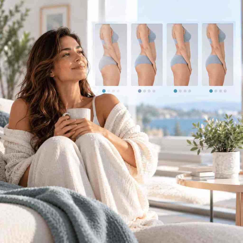 Évolution de la silhouette selon le volume de graisse retiré par liposuccion