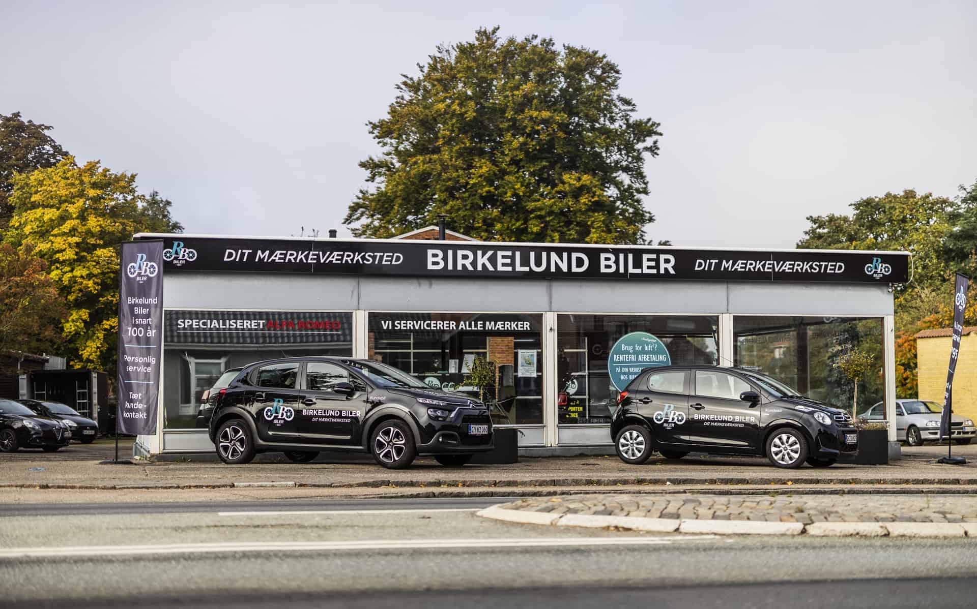 Autoværksted Hørsholm set udefra