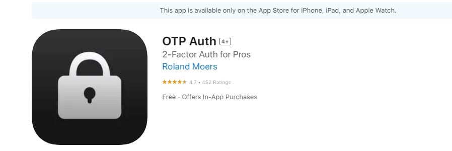 OTP Auth Authenticator App For Coinbase