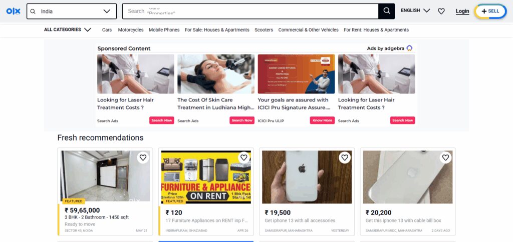 Use the Correct Platform OLX