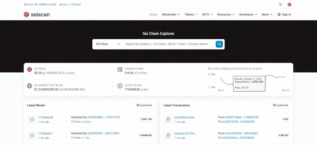 Step 3: Enter Sei Network Details