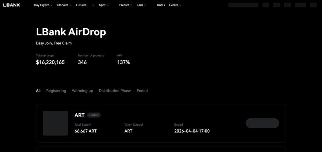 LBank Airdrops