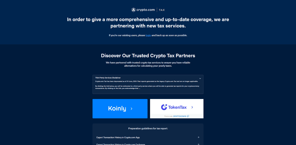 Crypto.com Tax