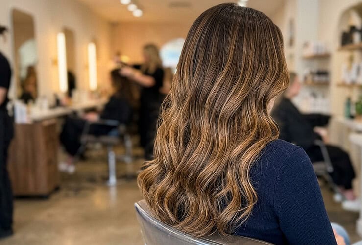 Balayage pour châtain foncé