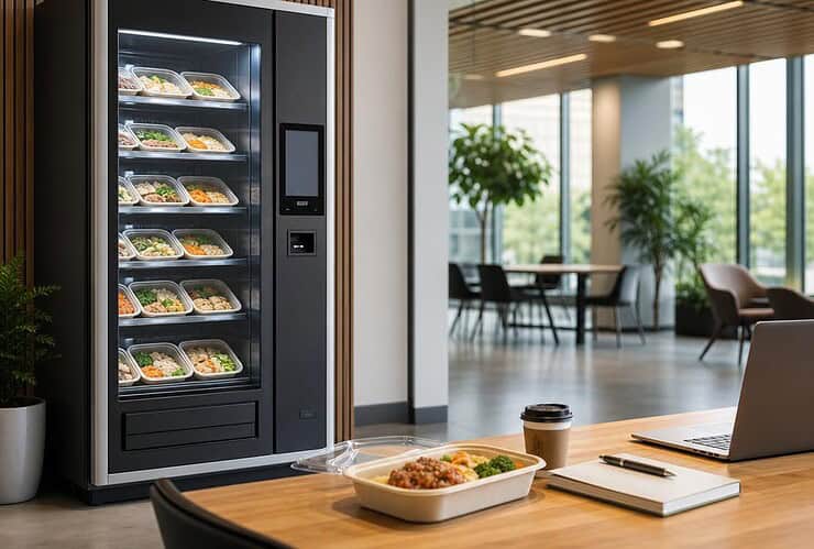 distributeur automatique de repas chauds