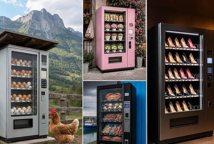 distributeurs automatiques insolites dans le monde