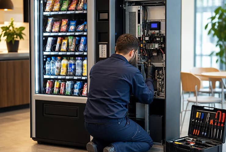 entretien et nettoyage d'un distributeur automatique