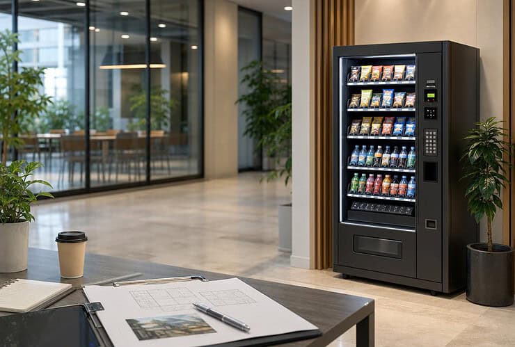 trouver un emplacement pour un distributeur automatique