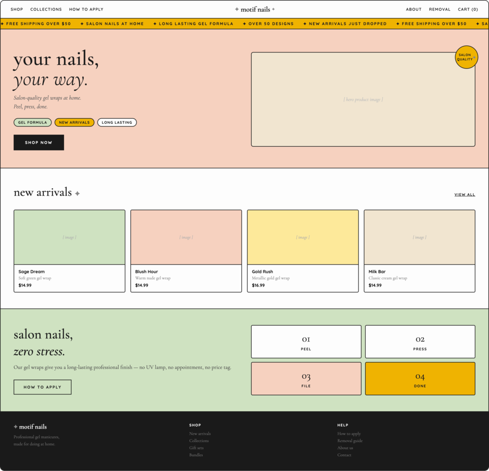 claude website mockup