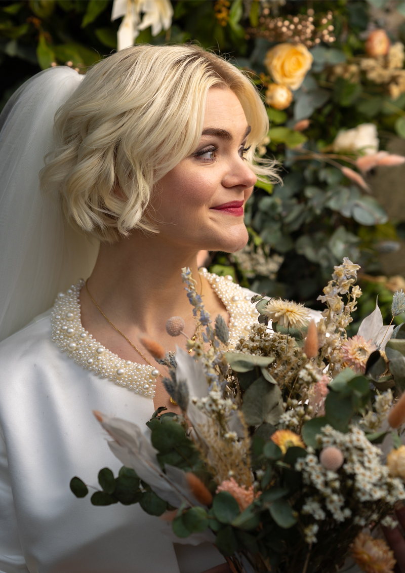 custom designed wedding florals by dorset dried wedding flowers