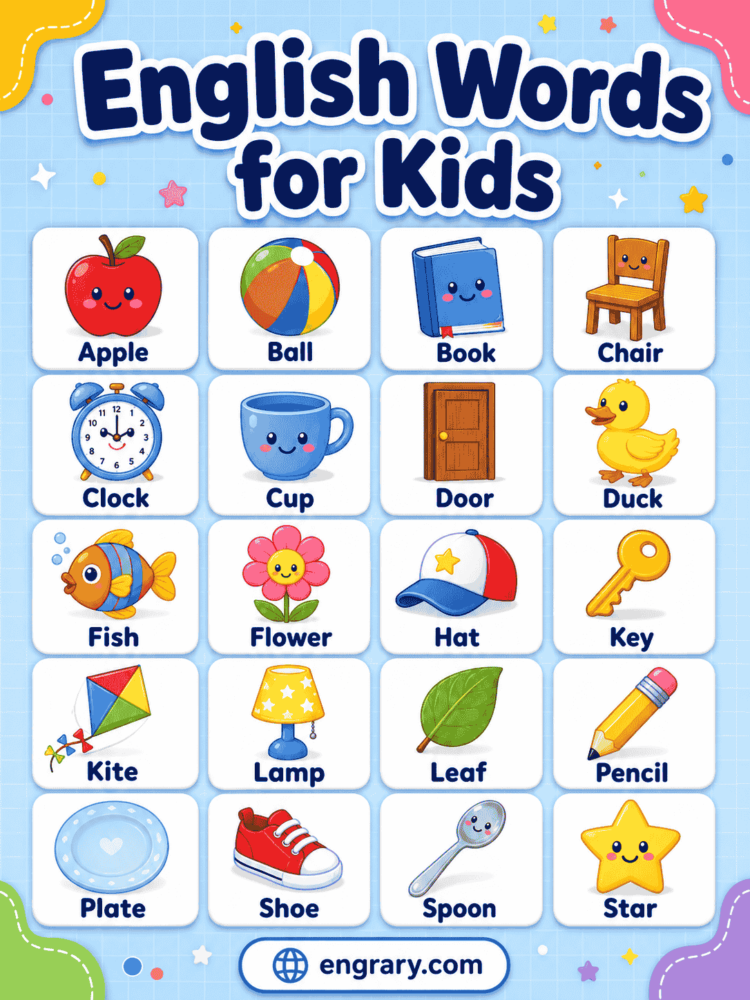 1000+ English Vocabulary Words for Kids with Pictures