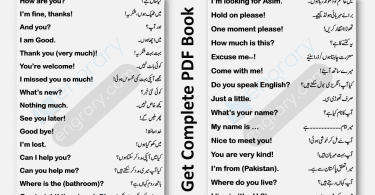 Daily Use English to Urdu Conversation Sentences