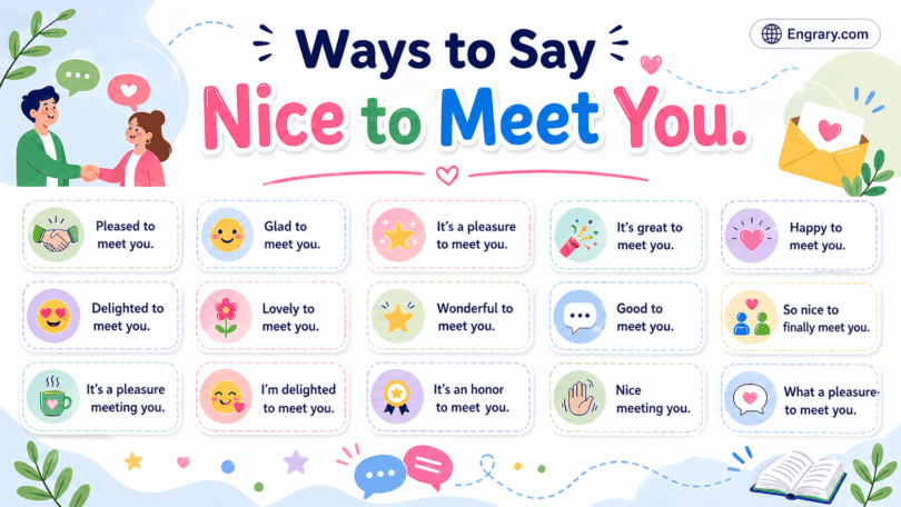 40 plus different ways to say nice to meet you in English with examples for formal friendly professional and online situations