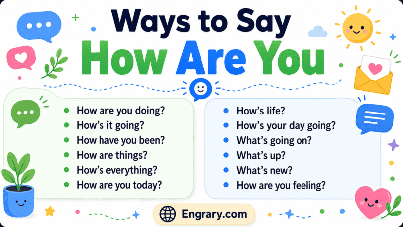 Complete list of other ways to say how are you in English for every situation