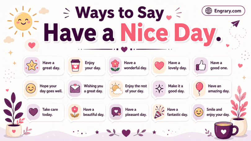 72 better ways to say have a nice day in English with good-day wishes for work, texts, customer service, and daily goodbyes.