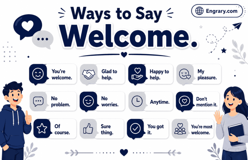 Other ways to say welcome in English with warm greetings for guests, teams, events, workplaces, websites, and communities.