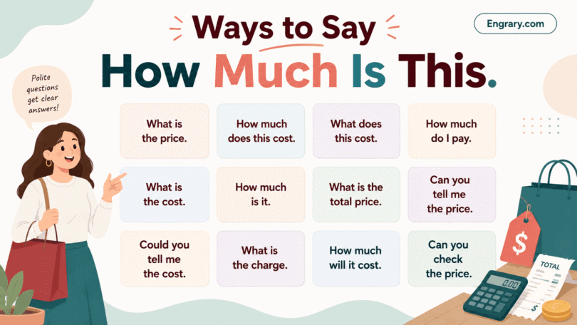 100 better ways to say “How much is this?” in English with polite price questions for shopping, services, restaurants, online buying, discounts, and bargaining.