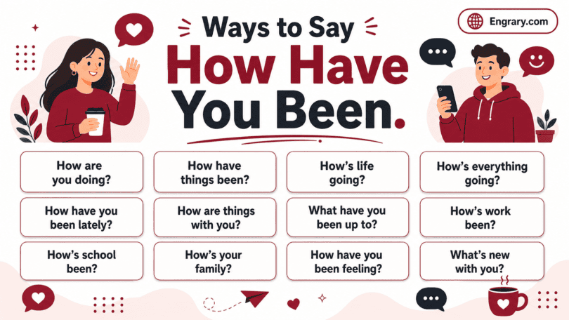 Polite ways to say how have you been in English with friendly, professional, warm, and respectful check-in phrases.