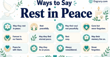 80+ other ways to say Rest in Peace in English with respectful memorial phrases for cards, captions, tributes, and remembrance messages.