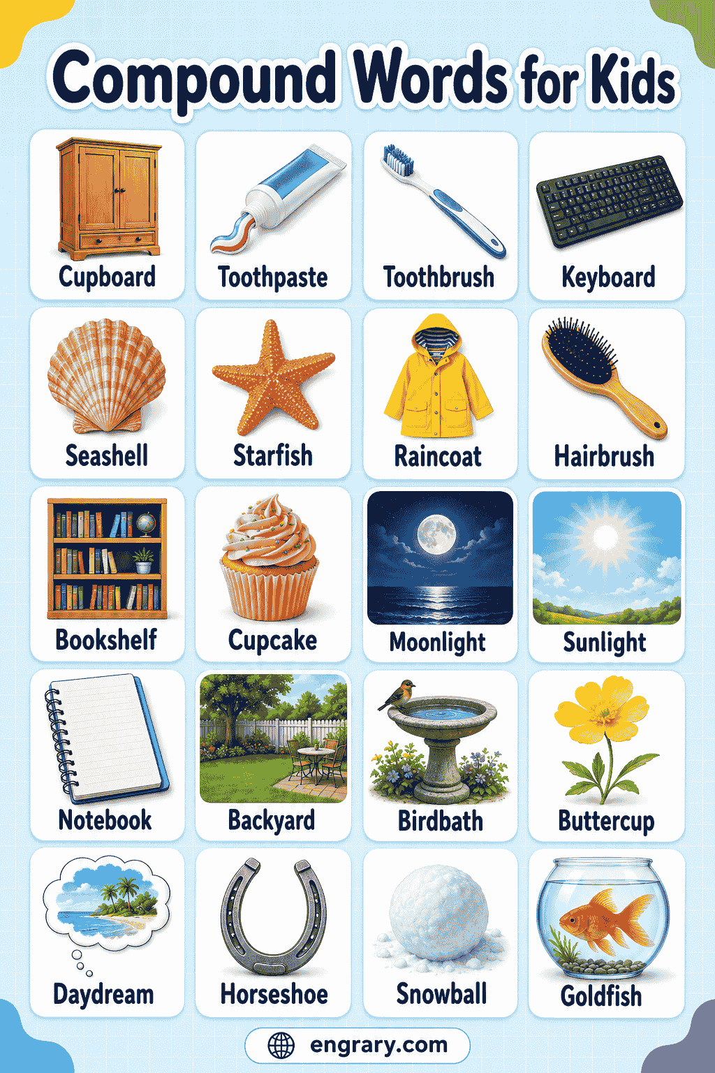 Compound Words for Kids List