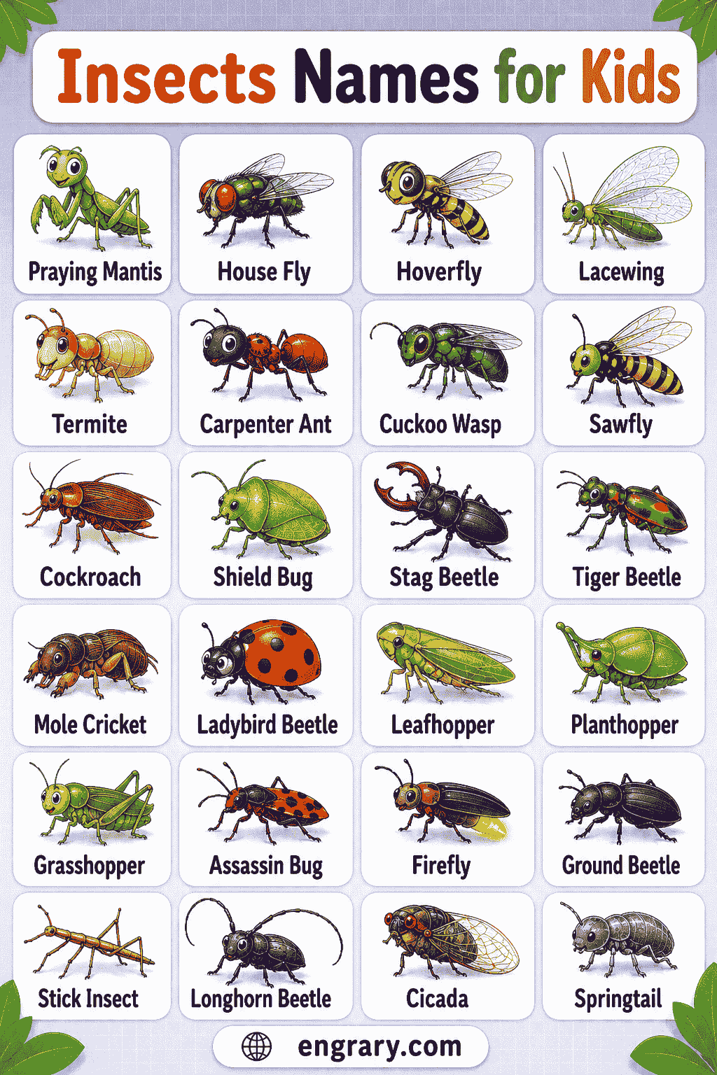 Insect Names with Pictures