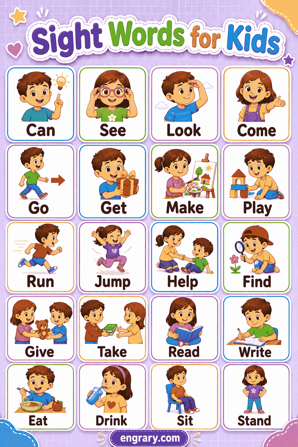 Sight Words List for Kids by Level and Grade