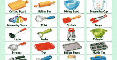 Kitchen Vocabulary for Kids: 125 Words with Meanings