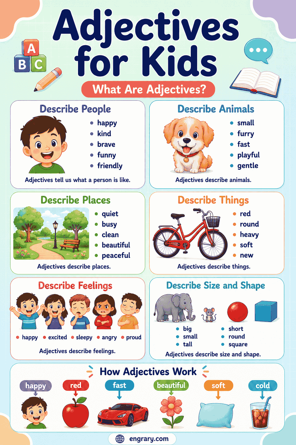 Adjectives for Kids: Definition, Types, and Examples