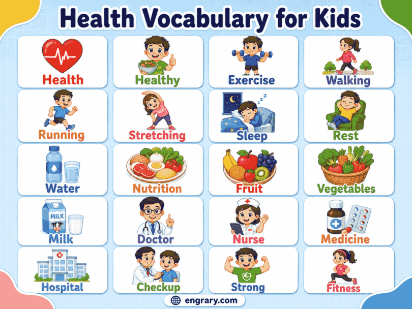 Health Words for Kids: Easy List with Meanings & Pictures