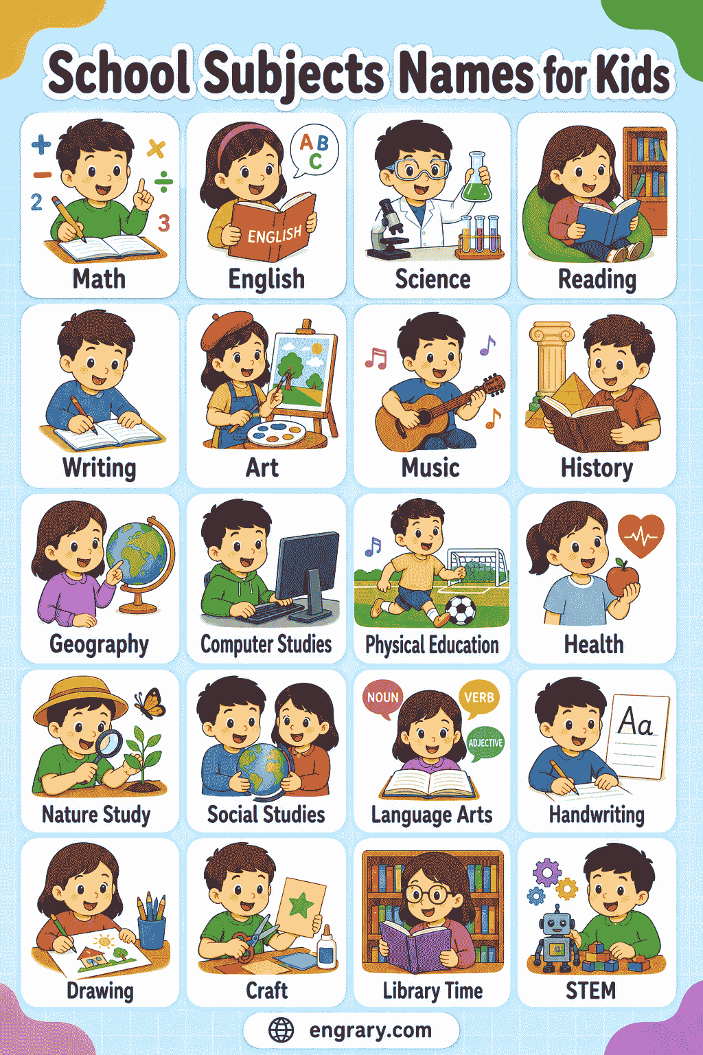 School Subjects for Kids: Easy Preschool & Kindergarten List