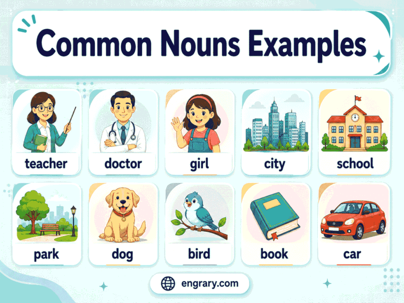 100+ Common Nouns Examples for People, Places, and Things