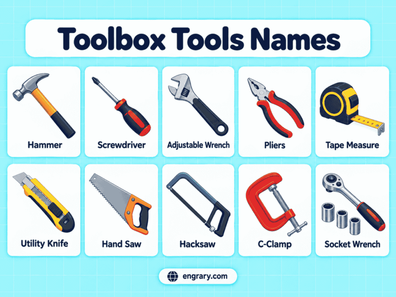 40 Toolbox Tools Names With Pictures and Uses