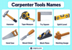 60 Carpenter Tools Names With Pictures and Uses