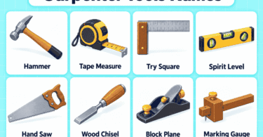 60 Carpenter Tools Names With Pictures and Uses