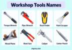 70 Workshop Tools Names With Pictures and Uses