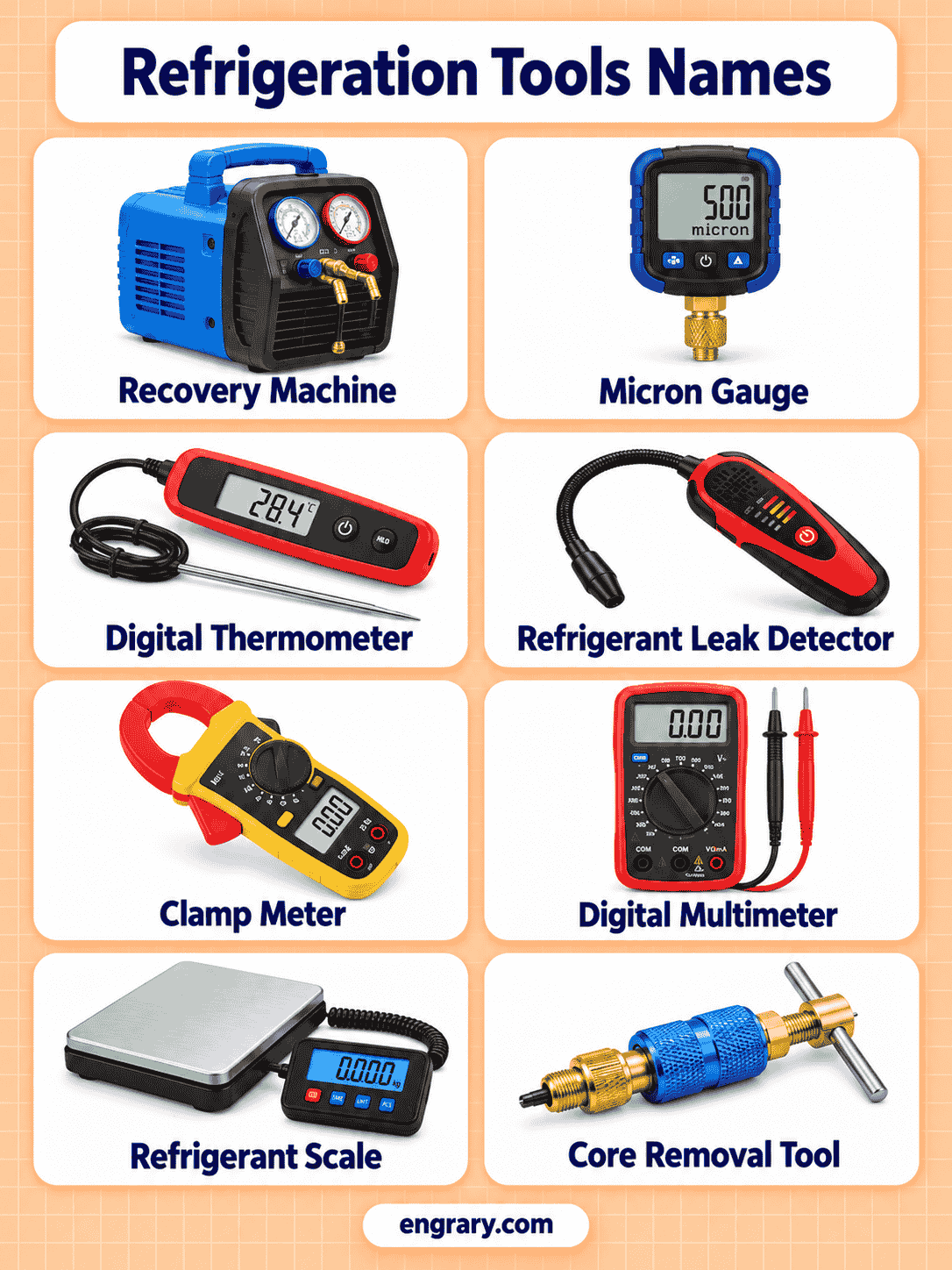 80 Tools Used in Refrigeration Work With Pictures
