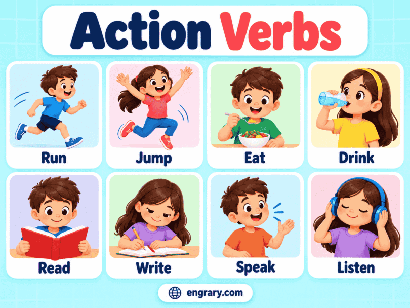 A to Z Action Verbs List With Examples