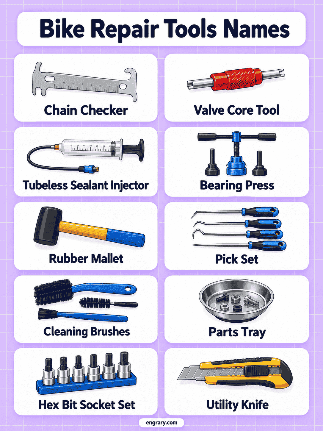Bike Maintenance Tools Names With Pictures