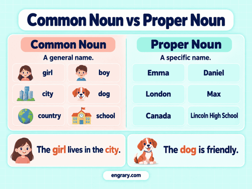 Common Noun vs Proper Noun: Difference Explained