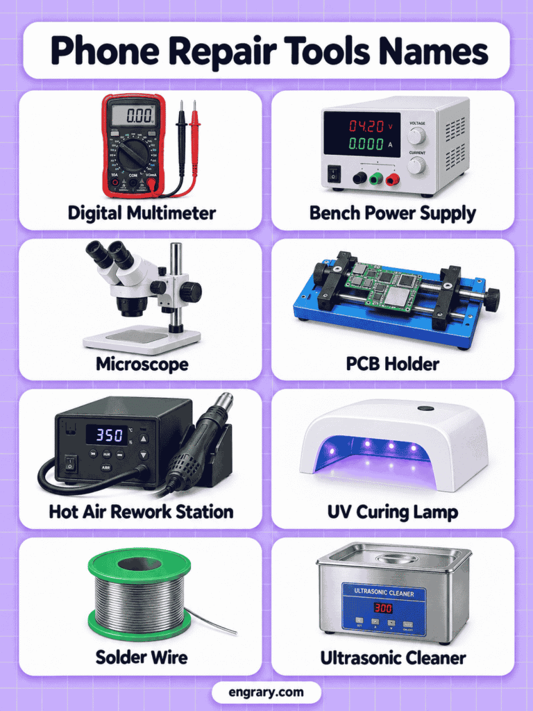 Mobile Repair Tools Names With Pictures and Uses