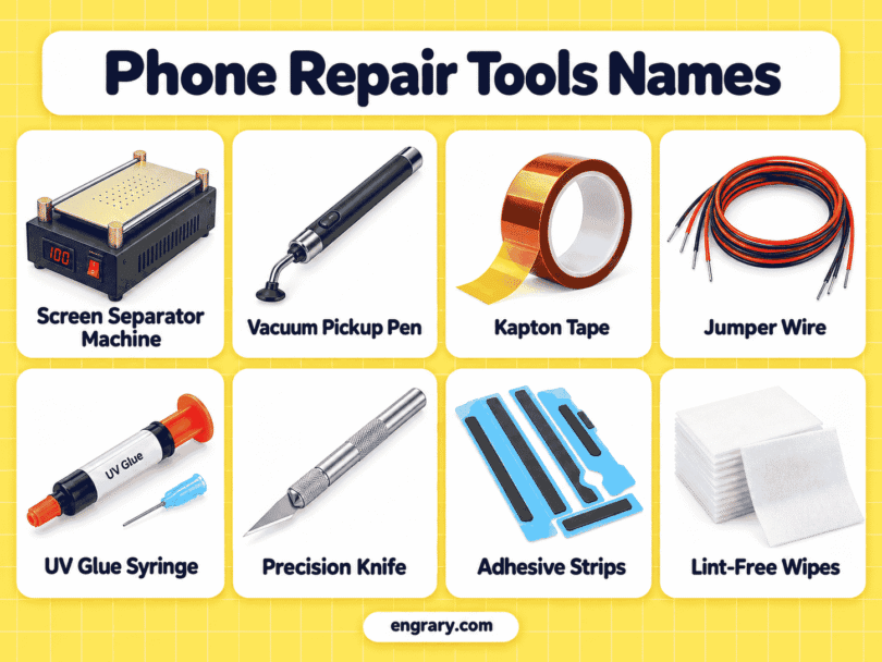 Phone Repair Tools List With Pictures and Uses