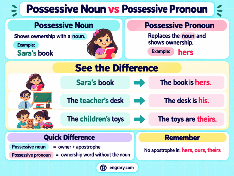 Possessive Noun vs Possessive Pronoun With Examples