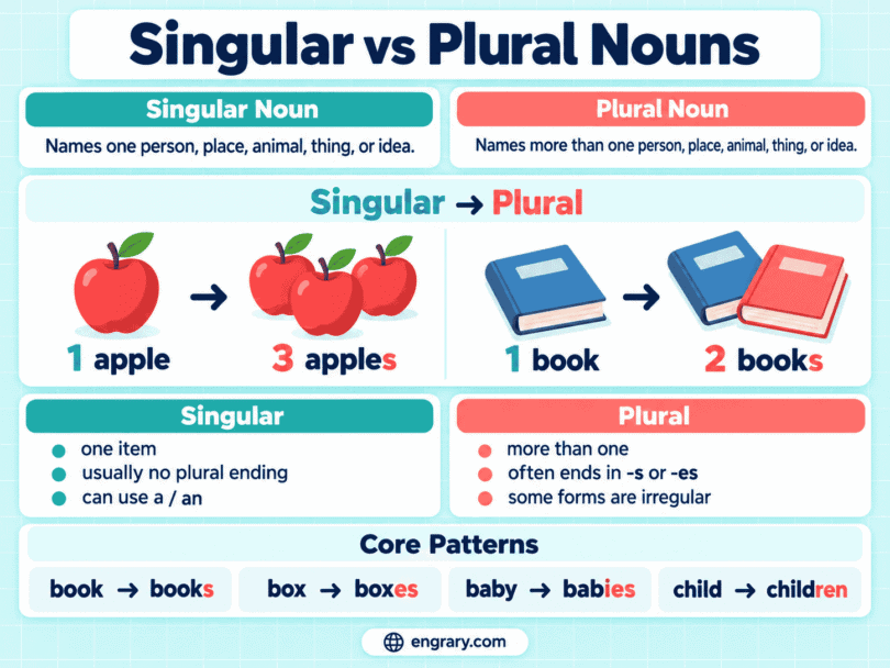Singular vs Plural Nouns With Easy Examples