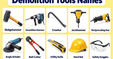 40+ Demolition Tools Names with Pictures and Uses