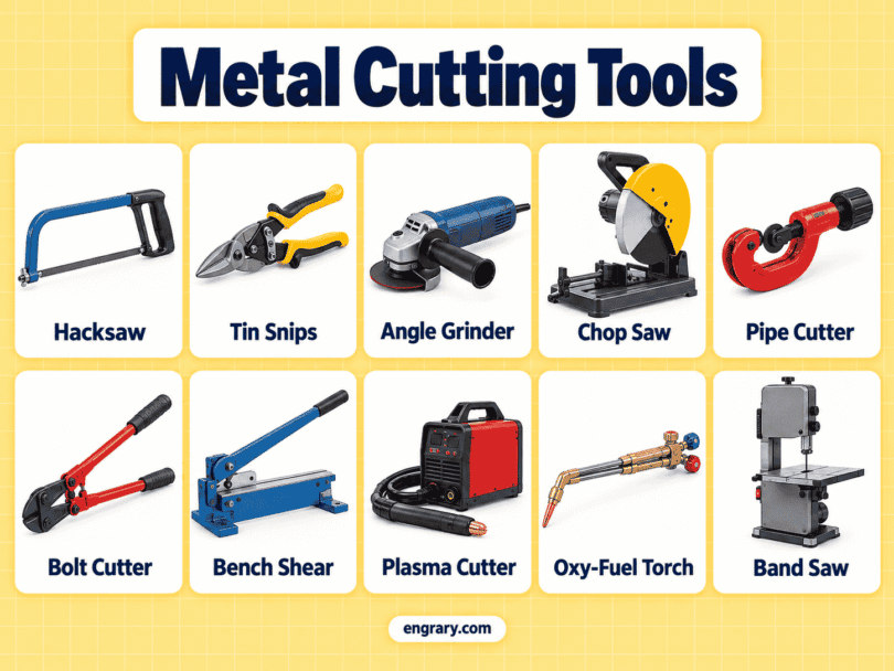 50 Metal Cutting Tools Names with Pictures and Uses