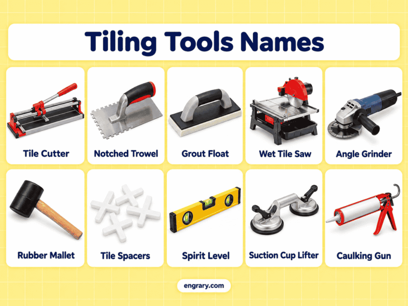 50+ Tiling Tools Names with Pictures and Uses