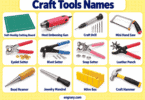 60 Craft Tools Names with Pictures and Uses